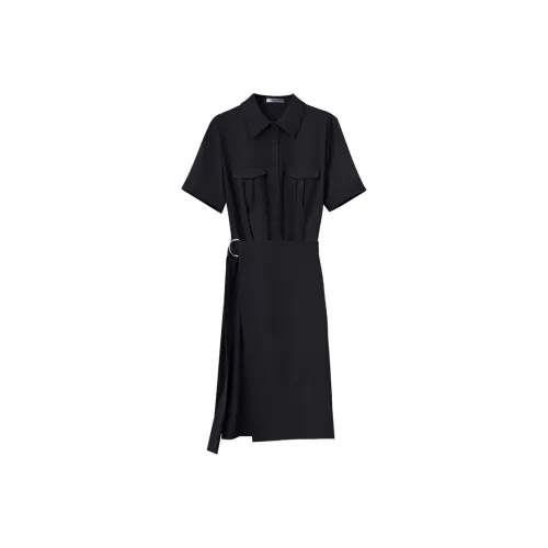 AMII Короткое платье с короткими рукавами женское