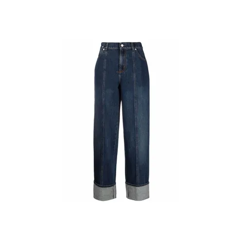 Alexander McQueen Синие Женские Джинсы
