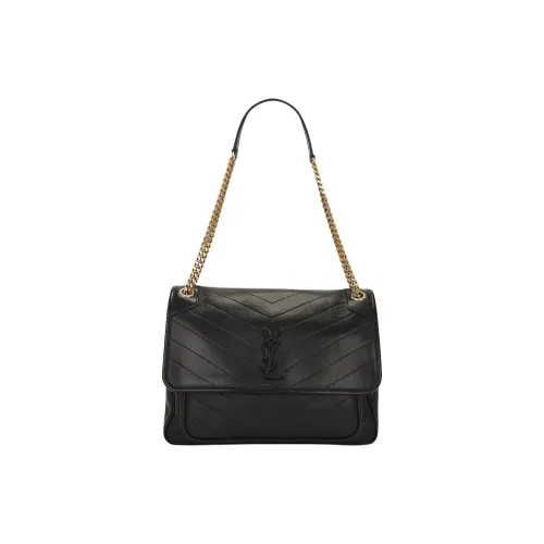 SAINT LAURENT Niki Lambskin Сумка через плечо сумка для женщин черная