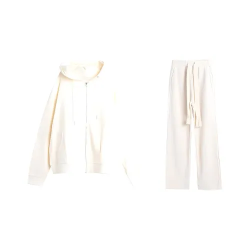 WOWI KCKS Свитшот Комплект Женский Молочный Белый