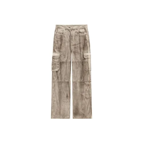 NO ONE ELSE Бетонно-серые Унисекс Джинсы