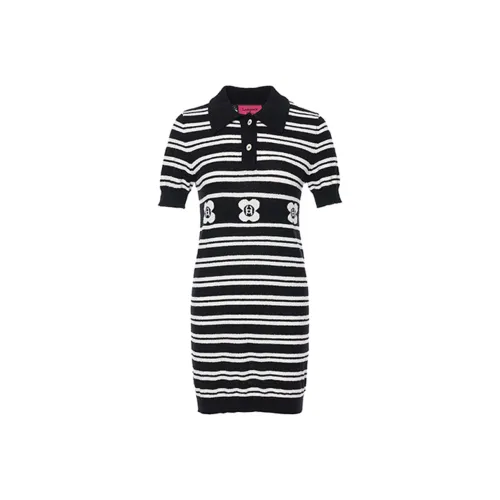 Laurence & Chico Black Женские Короткие Платья с Рукавами