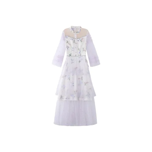 JINYE ORIENTAL Платье Женское Белое