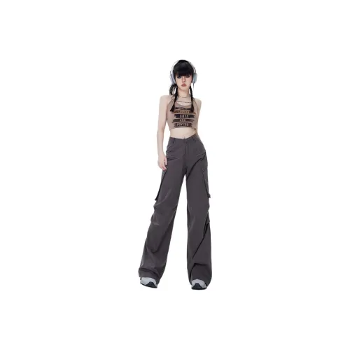 RJVO Серый Женские Повседневные Длинные Юбки