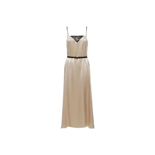 PRADA Бежевые Женские Платья без рукавов