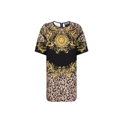 VERSACE JEANS COUTURE SS22 Короткий рукав Платье Женское Многоцветное