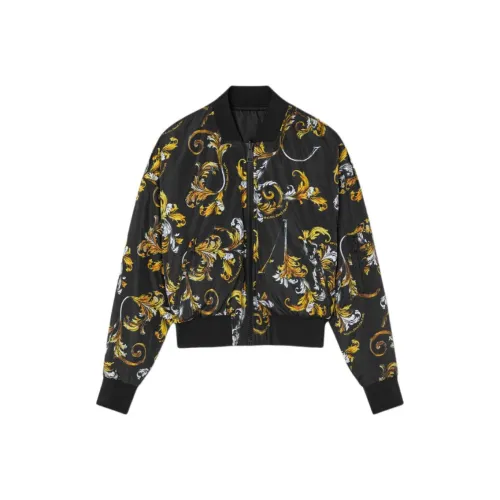 VERSACE Хлопковый пуховик женский черный