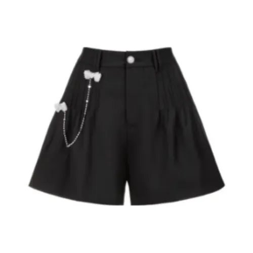 AIVEI Черные Женские Повседневные Шорты