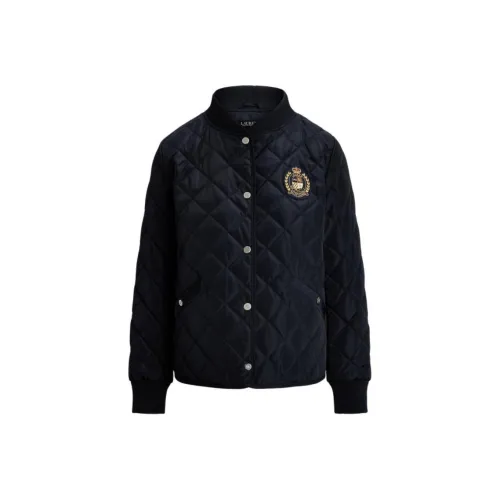 LAUREN RALPH LAUREN SS25 Хлопковый пуховик женский темно-синий