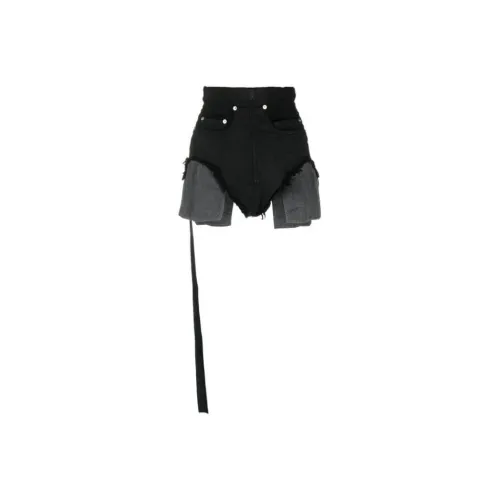 RICK OWENS Черные Женские Повседневные Шорты