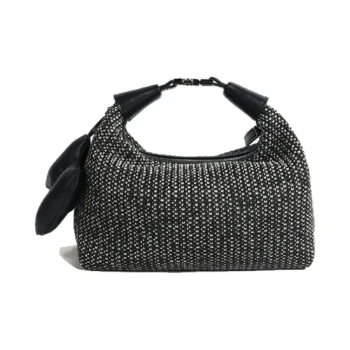 Bullrun Raffia Сумка через плечо Большая Женская Коричневый Черный