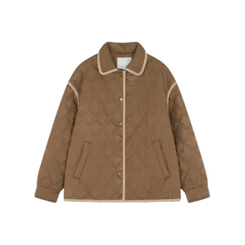 IHIMI Хлопковый пуховик женский хаки