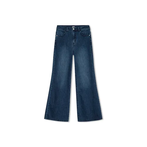 DKNY FW24 Джинсы Женские Темно-Джинсовый Синий