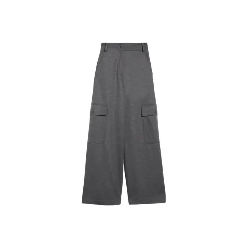 MaxMara Шерсть Jersey Cargo Pants Брюки карго Женские Серый