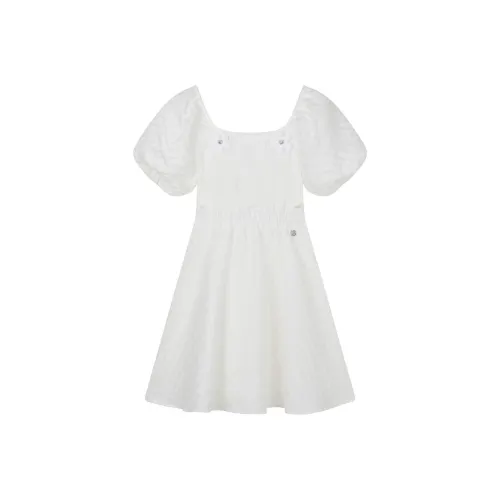 Teenie Weenie Слоновая кость Женские Короткие Платья с Рукавами