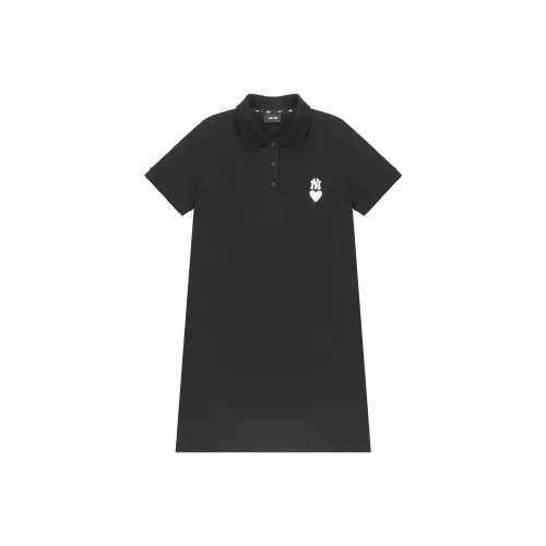 MLB Короткий рукав Платье Женское Черное