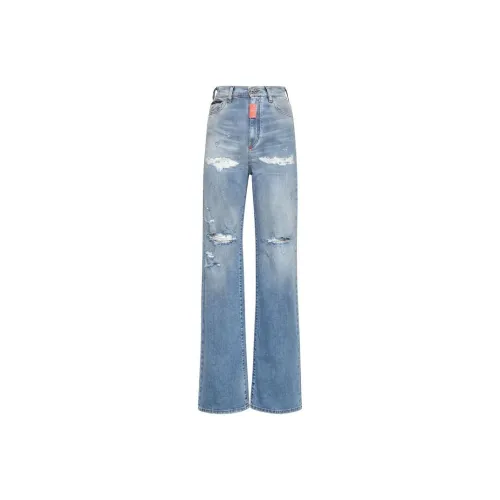 PHILIPP PLEIN Синие Женские Джинсы