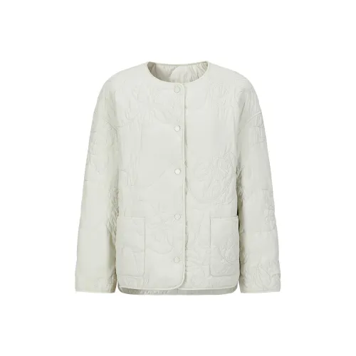 JZ. ANNAKRO Хлопковый пуховик женский светло-зеленый