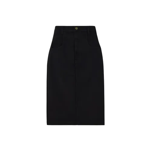 Рамка SS24 Denim Long Skirt Women's Black
