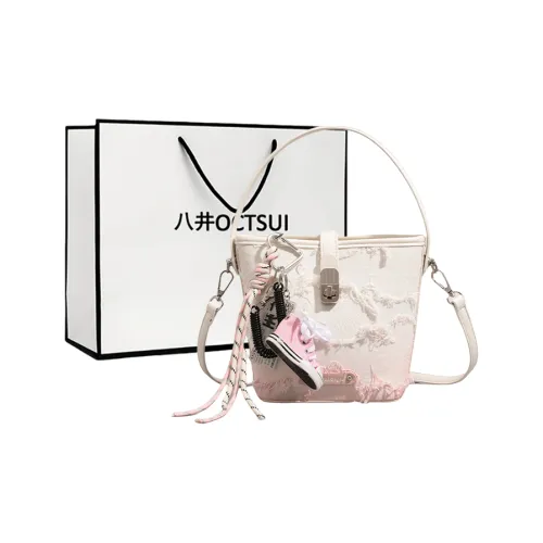 OCTSUI ПУ (полиуретан) Сумка-ведро Сумка через плечо Сумка Обычная Женская Экрю