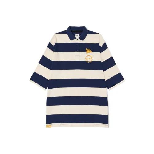 Vans Короткий рукав Платье Женское Синие Белые Полоски