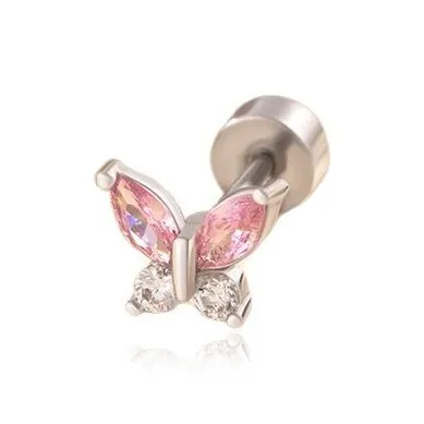 KwOnline Титановые и стальные серьги-гвоздики для женщин