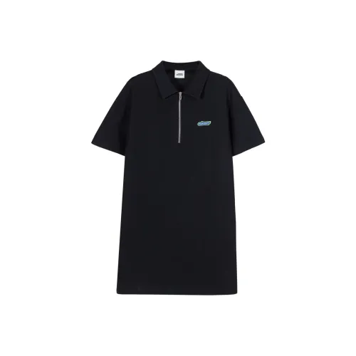 ZUOBEIKA Короткий рукав Платье Женское Черное