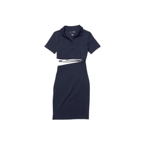 Jacquemus X Nike Collection Blue Женские Короткие Платья с Рукавами