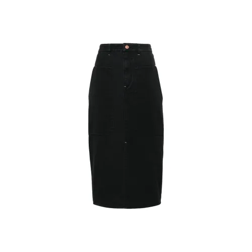 ISABEL MARANT ETOILE Деним Длинная Юбка Женская Черная