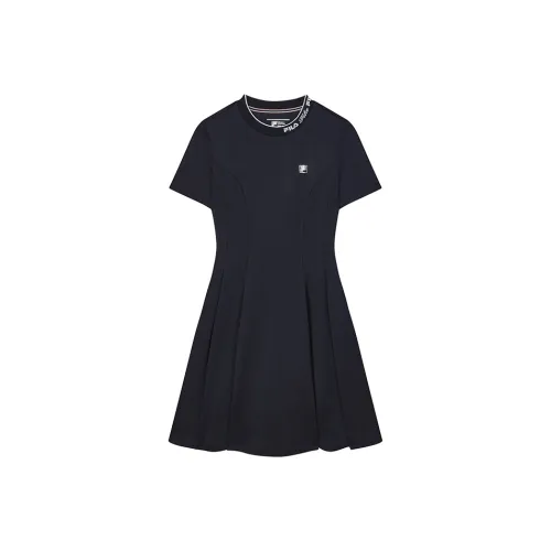FILA Легендарный синий Женские Платья с коротким рукавом