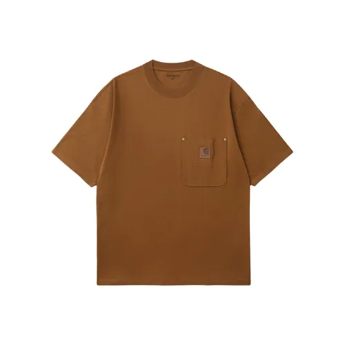 Carhartt WIP FW24 S S ELDON Карман T Рубашка T Рубашка Унисекс Коричневый
