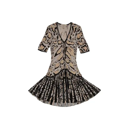 Roberto Cavalli Короткий рукав Платье Женское Черное