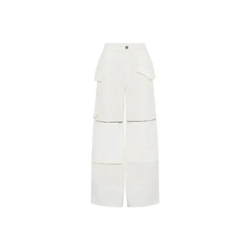 DION LEE Белые Женские Брюки Карго