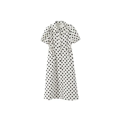 YUMOMO STAR Женские Платья с Коротким Рукавом