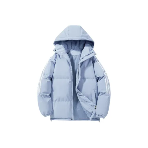 KRISTALIA Хлопковый пуховик унисекс молочного белого цвета