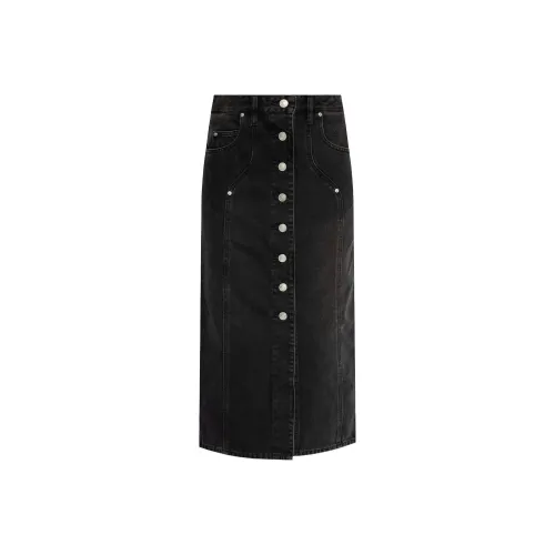 ISABEL MARANT ETOILE Деним Длинная Юбка Женская Черная