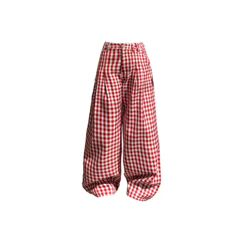 ZNZX Повседневные брюки Женские Красный [Брюки] Красный [Удлиненная длина]