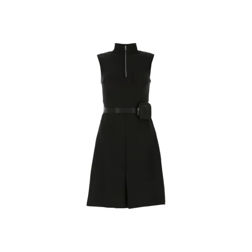 PRADA Черные Женские Платья без рукавов