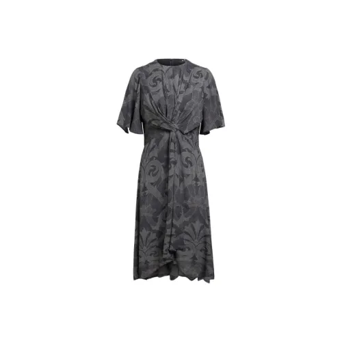 ETRO Серый Женские Короткие Платья с Рукавами