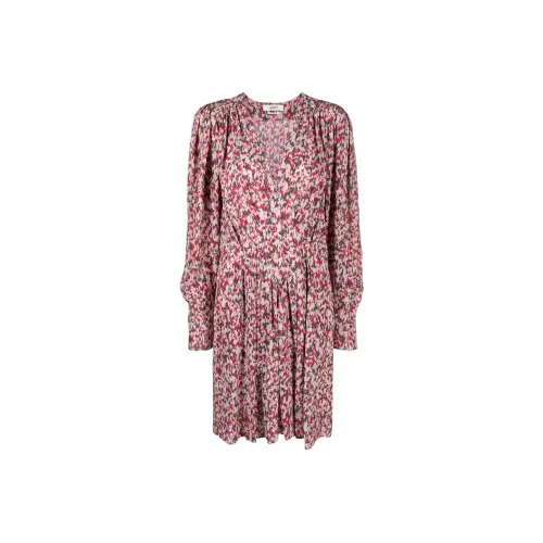 ISABEL MARANT Red Женские Длинные Платья с Рукавами