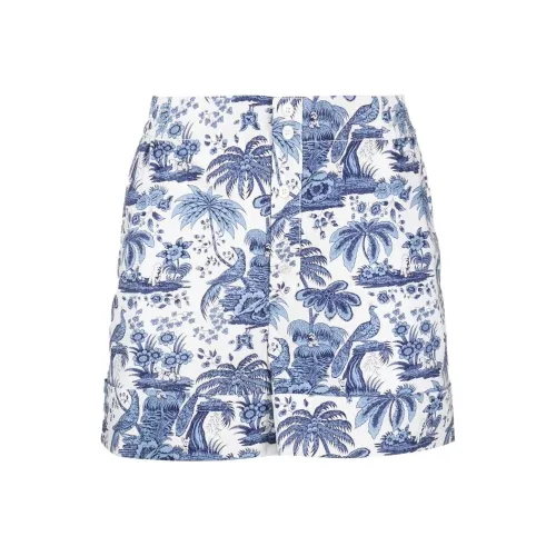 Staud Синие Женские Повседневные Шорты