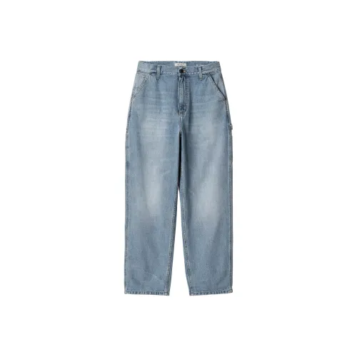 Carhartt WIP Single Knee Джинсы Женские Светло-Синий