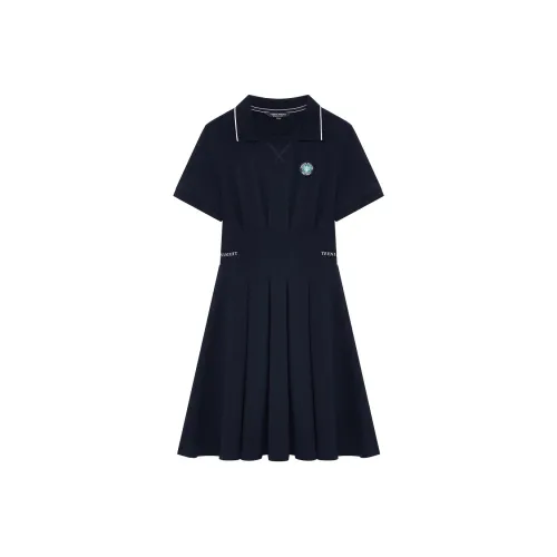 Teenie Weenie Короткий рукав Платье Женское Темно-синий