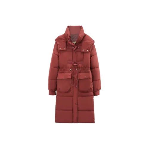 A paradise for awakening Пуховая куртка Женская Бордовый