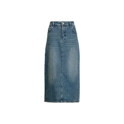 LIZZY Denim Long Skirt Women's Denim Blue