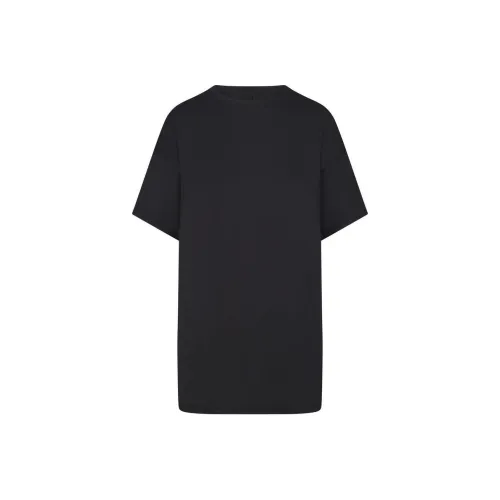 SKIMS Сон T Рубашка Мини Платье Короткий Рукав Платье Женские Onyx Onyx