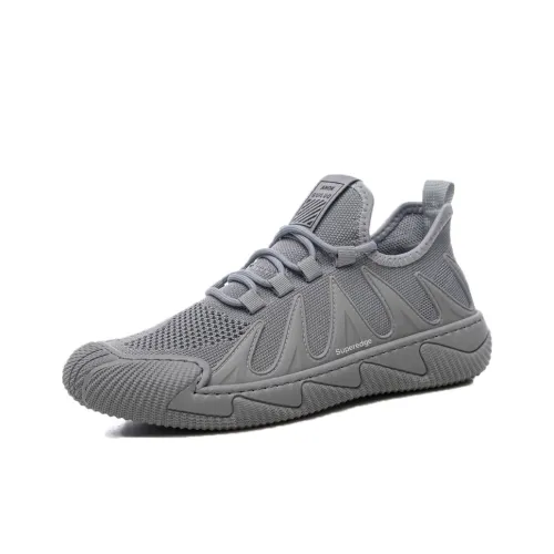 SUPEREDGE Дышащий Легкий Отскок Низкий Топ Повседневный Мужской Серый