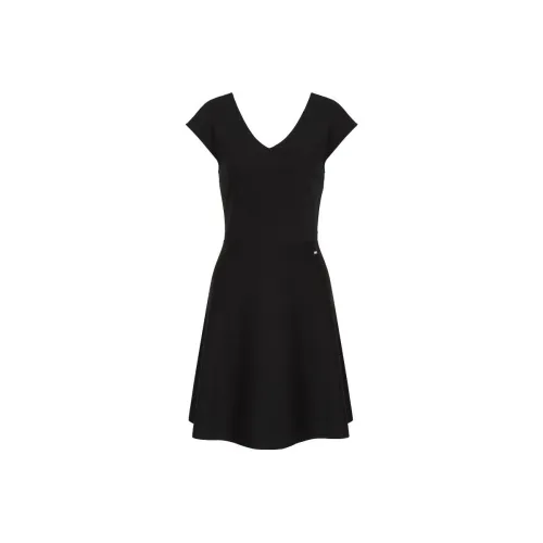 ARMANI EXCHANGEAE Короткое платье с короткими рукавами женское черное