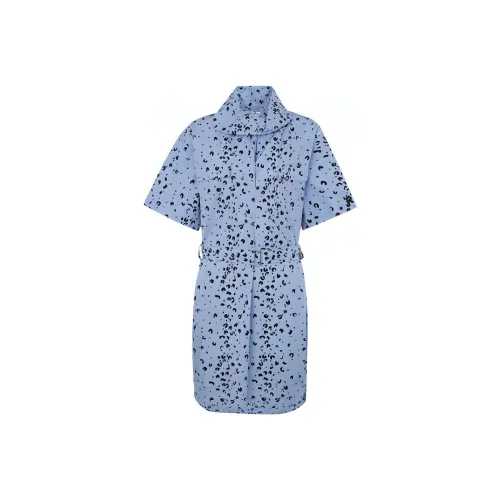 KENZO Blue Женские Короткие Платья с Рукавами