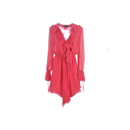 Blumarine Red Женские Длинные Платья с Рукавами